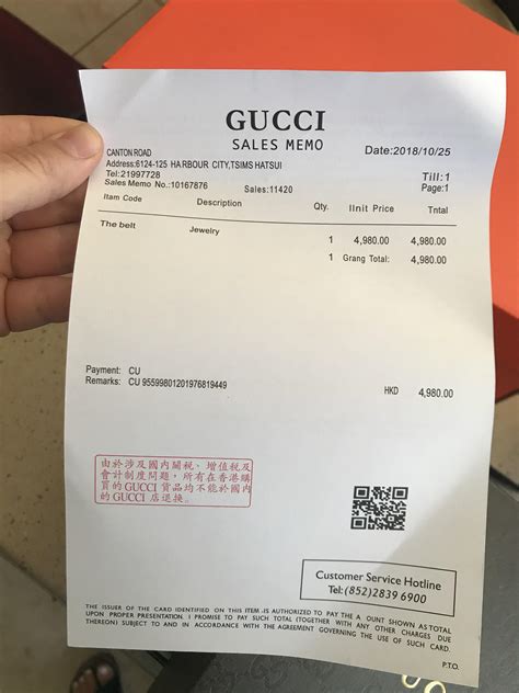 gucci receipts|is a gucci receipt real.